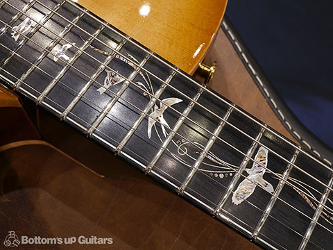 PRS Private Stock PS #5995 Singlecut Archtop -Toned Top with Smoked Burst / Faded Red Tiger Back